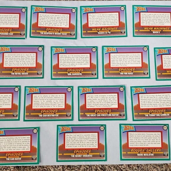 Trading Collector Cards - Speed Racer - Lot of 15 - 1993 - Picture 5 of 8